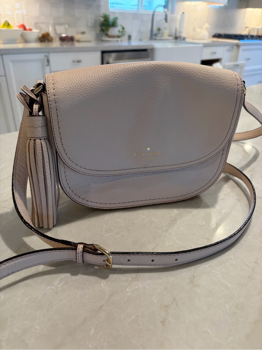 KATE SPADE Blush Leather Crossbody Bag